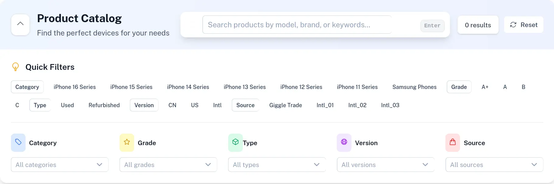 GiggleTrade's Online Catalog